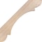 Ekena Millwork 5 1/2"W x 26"D x 26"H Olympic Smooth Knee Brace, Douglas Fir BRC06X26X26OLY00SDF - alternate 3